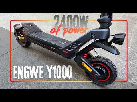 ENGWE Y1000 Review – 2400W Dual Motor Scooter With 100KM Range!
