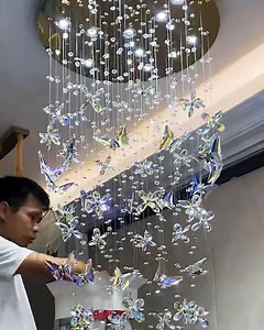 Mounting a chandelier in the ceiling looks like this! | Creative Bee