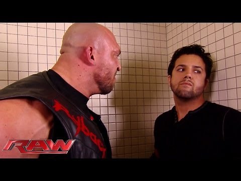 Ryback humiliates a local competitor in the locker room: Raw, August 19, 2013
