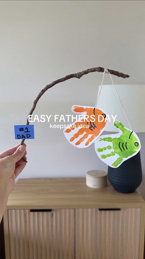 Easy Father’s Day Keepsake Fish Craft for Babies & Toddlers