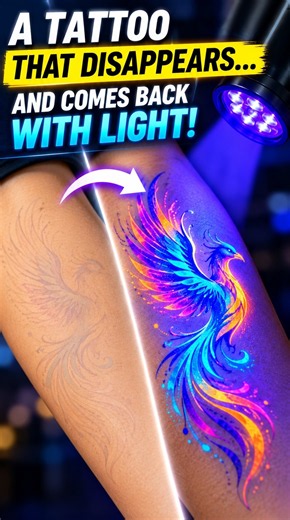 Scientists Created a Tattoo That DISAPPEARS With Light! 😱🔦 #Shorts