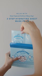 Pamper your face with the special-edition Mary Kay 2-Step Hydrating Sheet Mask. 💆 Perfect for daytime, nighttime, travel time, anytime! ✨ https://marykay.info/3SPqq6y | MARY KAY