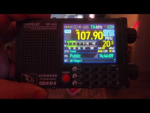 Arrived for Xmas Deepelec DP-666 portable AM FM SW Receiver using TEF 6686 Chip