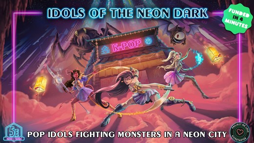 Idols of the Neon Dark: A D D 5e K-Pop Adventure and Setting