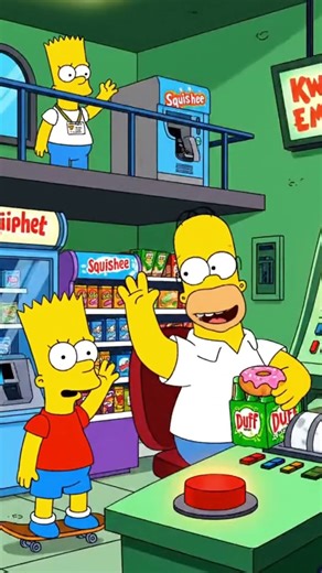 A Small Smile Changed Everything | Simpsons Short 💛 #simpsons #thesimpsons #simpsonsshorts