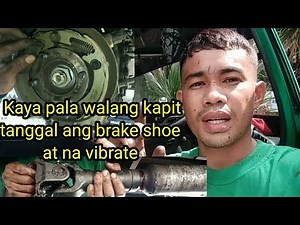 Paano ang pagpalit ng parking brake shoe at align ng propeller?