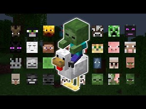 CHICKEN JOCKEY VS ALL MOBS | MINECRAFT