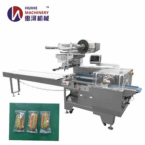 [Hot Item] CE Reciprocating Servo Motor Automatic Flow Packing Machine Food Packaging Machine for Cookie/Bread/Chocolate/Biscuit/Date/Soap/Energy Bar Packing