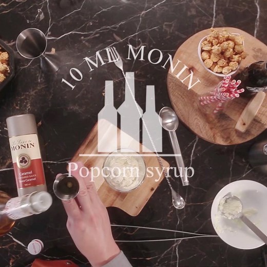 Looking for an extra indulgent concept, we have all you need: a little vanilla ice cream, a touch of MONIN Popcorn syrup and a dash of Coca Cola and you've got a Popcorn Spider! | MONIN