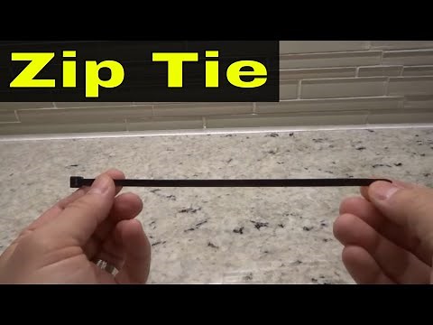 How To Use A Zip Tie-With A Bonus Zip Tie Trick