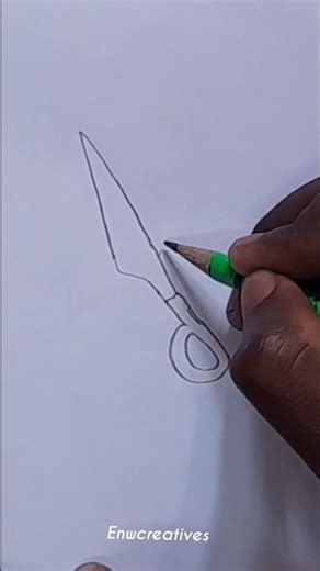 Scissors ✂ Drawing Easy tips #shortsfeed #drawing #drawingtutorial #arttips ‪@Enwcreatives‬