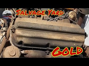 Pulling the Old School HEMI Chrysler Fire Power Out of a Salvage Yard