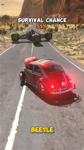 Jump And Brake Test Survival Chance #shorts #beamngdrive #survival