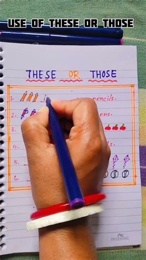 use of these or those//english language//practice worksheet//for kg2
