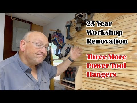 25 Year Workshop Renovation Part 5: Three More Power Tool Hangers