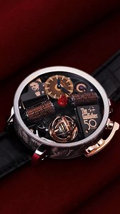 The Opera Godfather 50th Anniversary captures the essence of a cinematic masterpiece — with handcrafted details, engraved legacy, and the unmistakable sound of history. 47-mm white gold case Caseband laser-engraved with 13 scenes from The Godfather Integrated music box with The Godfather soundtrack theme Music box cylinders engraved with 13 quotes from The Godfather Triple-axis flying tourbillon #JacobAndCo #Inspiredbytheimpossible #thegodfather | Jacob & Co.