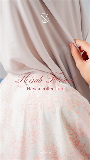 Nunha on Instagram: "Here’s another hijab tutorial for you — featuring the Hayaa Collection, designed with an attached shawl for effortless elegance."
