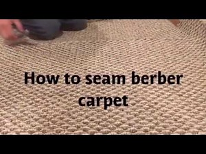 How to seam Berber carpet carpettoolz.com
