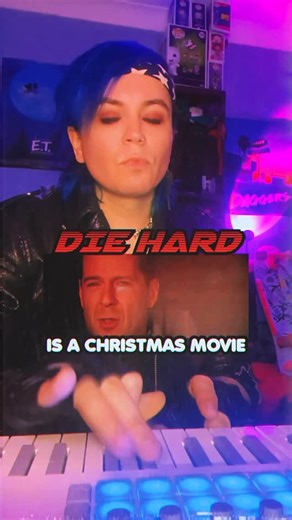 D r e a m k i d on Instagram: "Die Hard is indeed a Christmas movie! Also thanks to WHAM! for the inspiration ;) #nostalgia #80s #synthwave 🎹 @wearenovation"