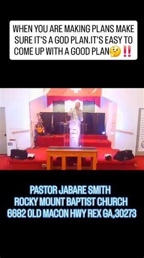 Rocky Mount Baptist Church** is a 173-year-old faith family in Rex, GA, bringing generations together to grow in Christ, serve the community, and share hope both locally and online. We’re where *old-school faith meets new-school impact. Rocky Mount Baptist Church is a place where love makes a difference. ✨ Come and be blessed under the powerful leadership of **Pastor Jabare Smith**. 🎤 You won’t leave the same way you came! 📖 *Welcome to the Royal Priesthood* 🙌🏿 📞 For more info: Pastor Jabar