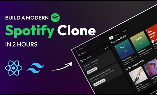 零基础到Spotify克隆版：React与Tailwind的极速进阶之路