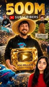 500 Million Subscribers 😱🔥 MrBeast Success Story |Mr Beast #MrBeast #shocking
