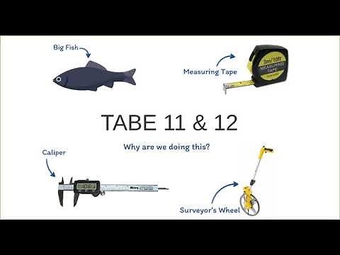 TABE 11 & 12 Content Overview