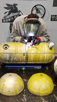 Recycling Old WWII Oxygen Bottles into Custom Hot Rod Fuel Tank! ⛽️