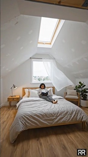 Dusty Attic → Beautiful Dream Loft Transformation #atticconversion #loftbedroom
