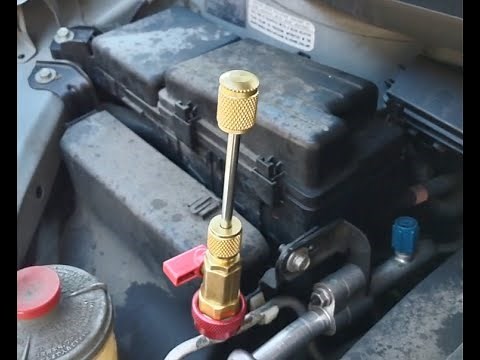 Replacing Auto A/C valve core without depleting the refrigerant (R134a)...