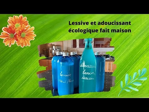 Lessive et adoucissant écologique fait maison