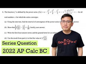 How to solve the infinite series question from the 2022 AP Calc BC FRQ