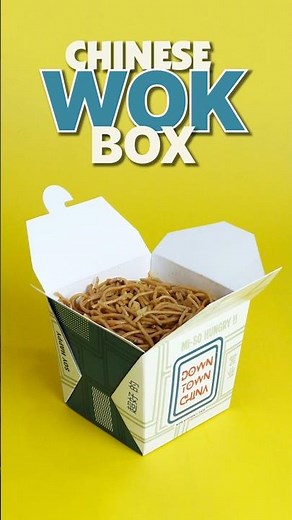 Custom Printed Chinese Wok Box | Noodle Packaging Box #foodpackaging #packagingsolutions