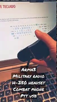 Arma 3 DIY: USB Military Radio Handset Combat Phone (PTT) - by diablohelmetcam