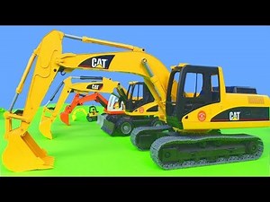 Excavatrices de différentes tailles pour les enfants