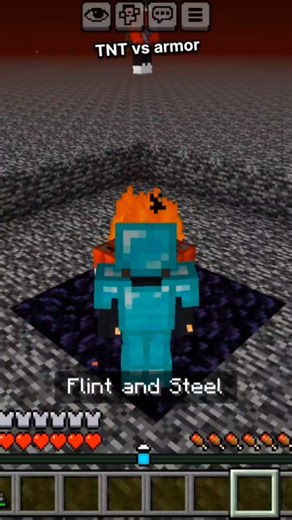 TNT vs armor 💀 like and subscribe please 🥺🥺 #minecraft #shorts