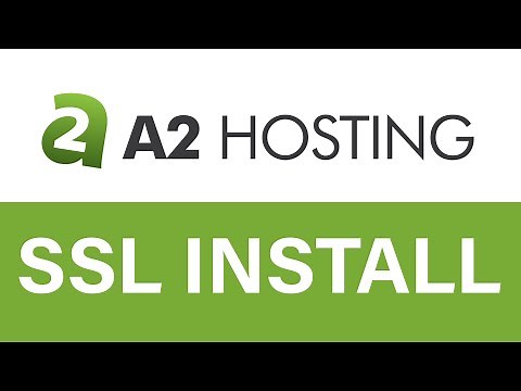 A2Hosting SSL/TLS Certificate Install