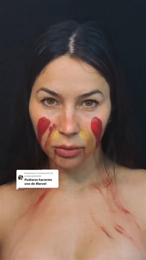 Iron man makeup #parati #makeup #maquillajeduradero #marvel #marvelstudio #ironman