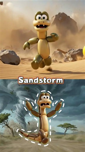 Q-T Animals: Quail, Rabbit, Snake, Tiger Escape Quicksand, Rockfall, Sandstorm, Tsunami! 🐦🐇🐍🐯🌊