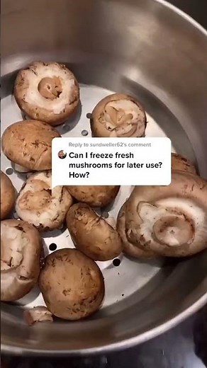How to freeze mushrooms 🍄🥶