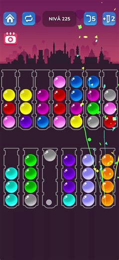 Ball sort puzzle level 225 #ballsortpuzzle