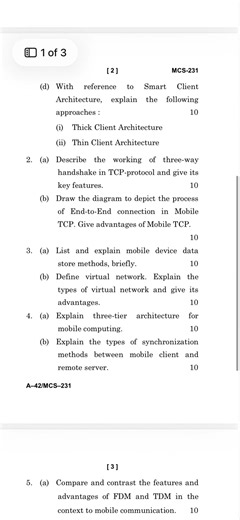 IGNOU MCS-231 June 2025 Question Paper