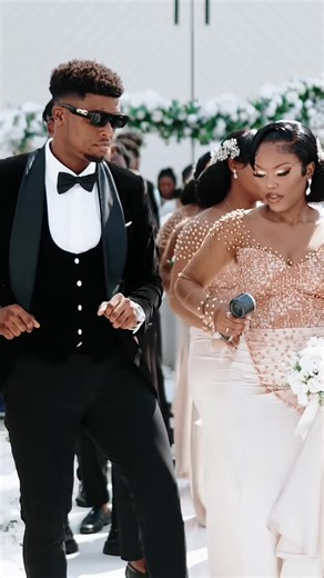 Groom's Serene Aisle Dance Surprise at Wedding