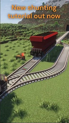 Minecraft Create Train Shunting Tutorial #2 #create #minecraft #train #gaming #createmod #railroad