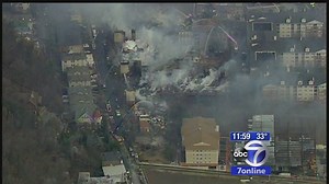 Hundreds displaced in massive fire at New Jersey apartment complex