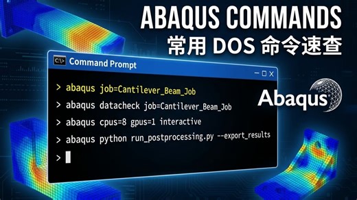 Abaqus 进阶必看：ABAQUS 命令行DOS操作完全指南-1