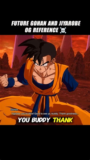 Future Gohan And Yajirobe Og Reference 🤯 #crashout #yajirobe #sparkingzero #dragonballz #dbz