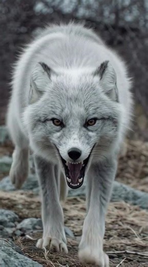 Arctic Fox Pouncing (Hyper-Realistic, Action Slow-Motion) #wildliferescue #wildlife