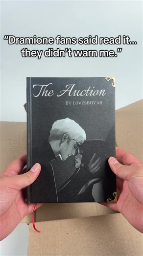 There are Dramione stories every fan eventually hears about. The Auction is one of those unforgettable journeys — intense, emotional, and impossible to put down. Check the cart. #theauction #dramione #fanficbooks #hardcoverbooks #booktok
