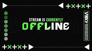 Download Stream Offline Overlay Green Background for free